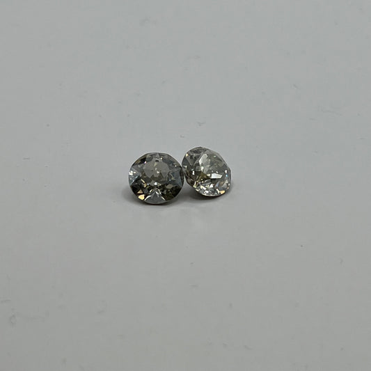 Swarovski 9-10MM Xirius Chaton A1088 - Silver Shade (4pcs)