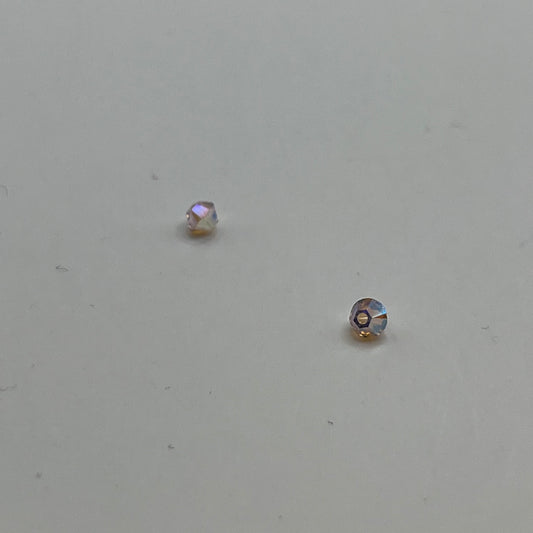 Swarovski 3MM Bicones - Light Peach AB2X (24pcs)