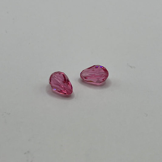 Swarovski 10.5x7MM Teardrop - Rose (4pcs)