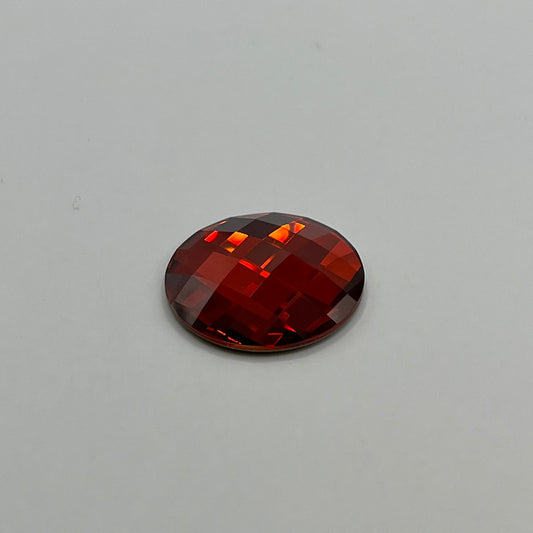 Swarovski 20MM Chessboard A2035 Circle - Red Magma