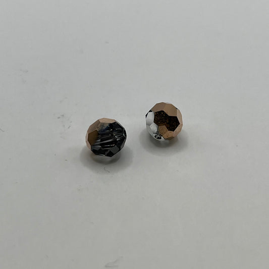 Swarovski 8MM Round Faceted A5000 - Crystal Rose Gold (12pcs)