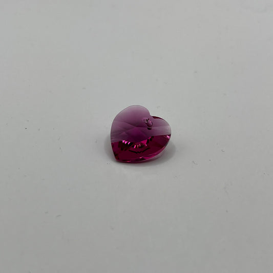 Swarovski 18MM Heart Pendant A6228 - Fuchsia