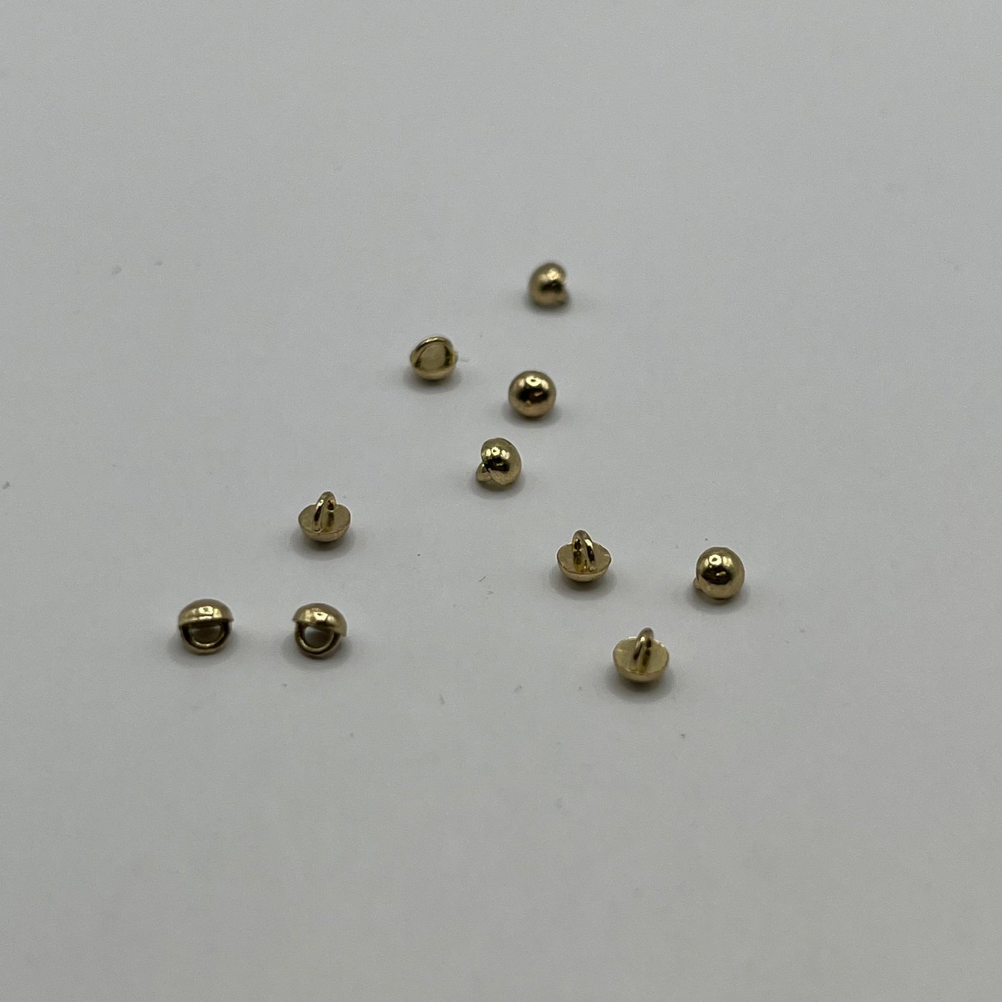 Crystalett Stud Buttons - Gold (10pcs)