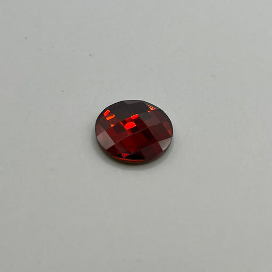 Swarovski 14MM Chessboard Circle Crystal Red Magma - Bag 2