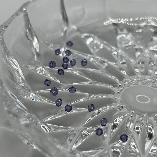 Swarovski 2.5MM Bicones - Tanzanite (24pcs)