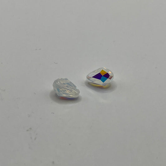 Swarovski 9x6MM Teardrop - White Opal (2pcs)