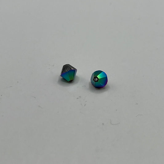 Swarovski 6MM Bicones - Crystal Scarabaeus Green (12pcs)