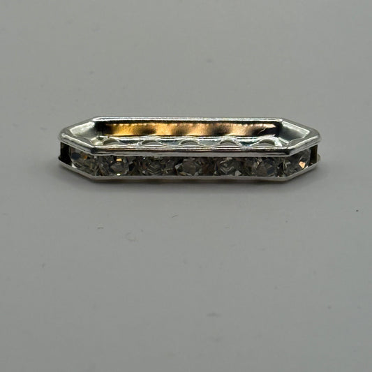 Crystal Sided Spacer Bead (3pc)