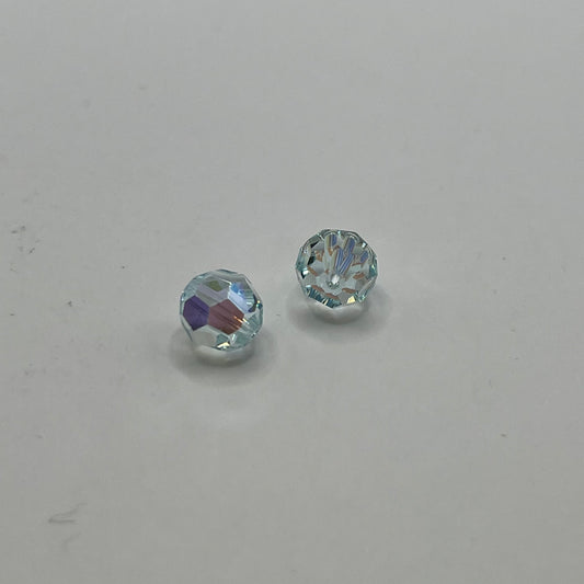 Swarovski 8MM Round Faceted A5000 - Light Azore AB (12pcs)
