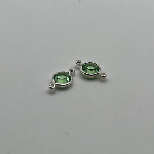 Swarovski Daisy Double Loop Connector SS29 - Periodot (2pcs)
