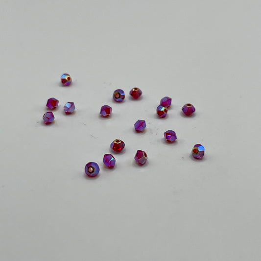 Swarovski 3MM Bicones- Light Siam AB2X (24pcs)