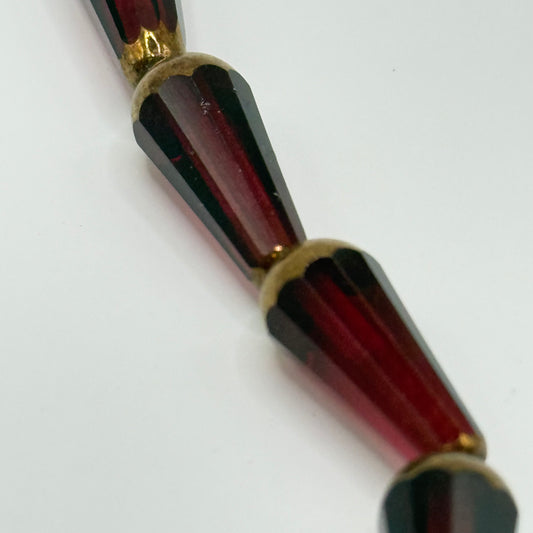 Czech Glass - Burgundy Beads (6pcs)