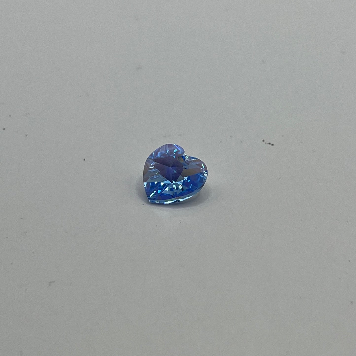 Swarovski 10MM Heart Pendant A6228 - Light Sapphire AB (4pcs)
