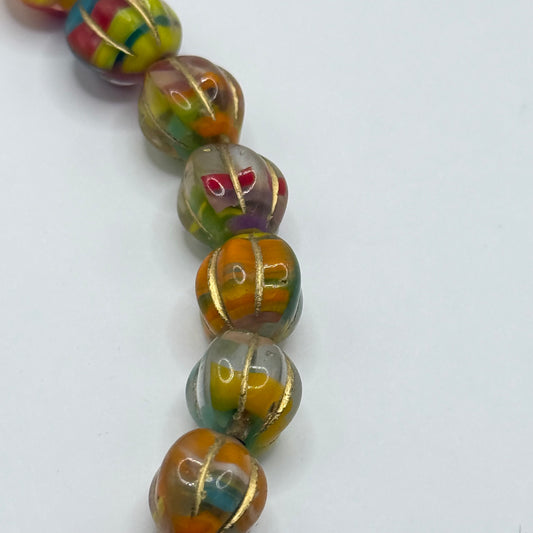 Czech Glass - Multicolored Beads (15pcs)