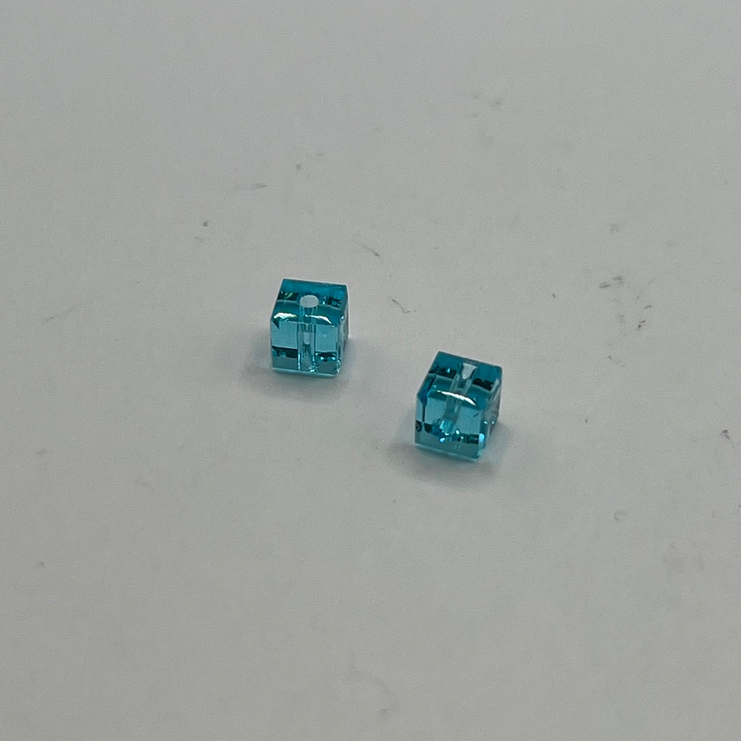 Swarovski 4MM Cube - Light Turquoise (12pcs)