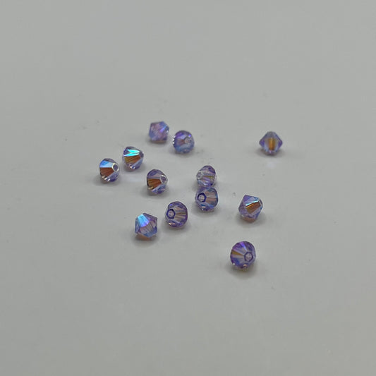 Swarovski 4MM Bicones - Violet AB2X (12pcs)