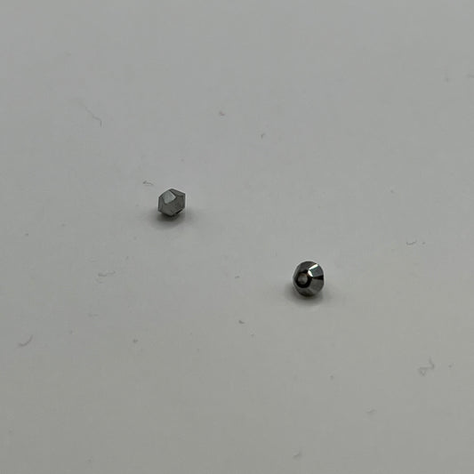 Swarovski 3MM Bicones - Metallic Silver 2X (24pcs)