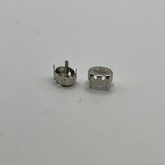 Swarovski 8x6MM Oval Setting A4120 - Silver Plated (2pcs)