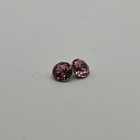 Swarovski 8MM Xirius Chaton A1088 - Light Rose (4pcs)