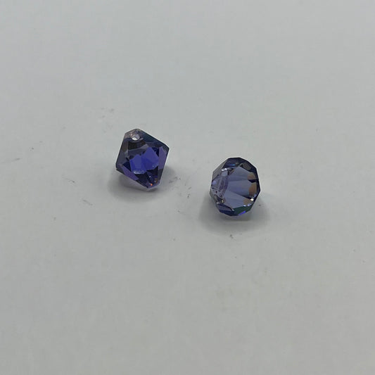 Swarovski 8MM Teardrop Bicone Pendant - Tanzanite AB (12pcs)