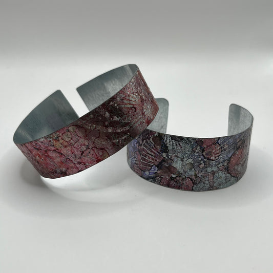Alcohol Ink Tin Cuff - Varied Colors - IND