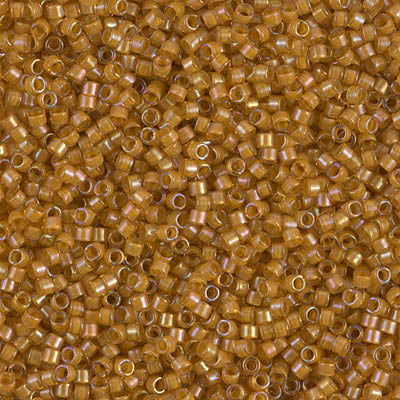 DB0272 - Lined Topaz / Yellow AB - 11/0