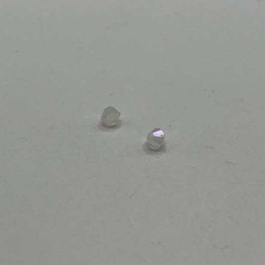 Swarovski 4MM Bicones - White Opal Ice (12pcs)