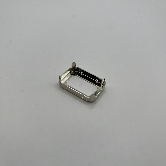 Swarovski 27X18.5MM Octagon Setting A4627 - Silver Plated