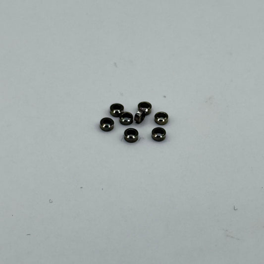 Crimp Beads - Gun Metal (24pcs)