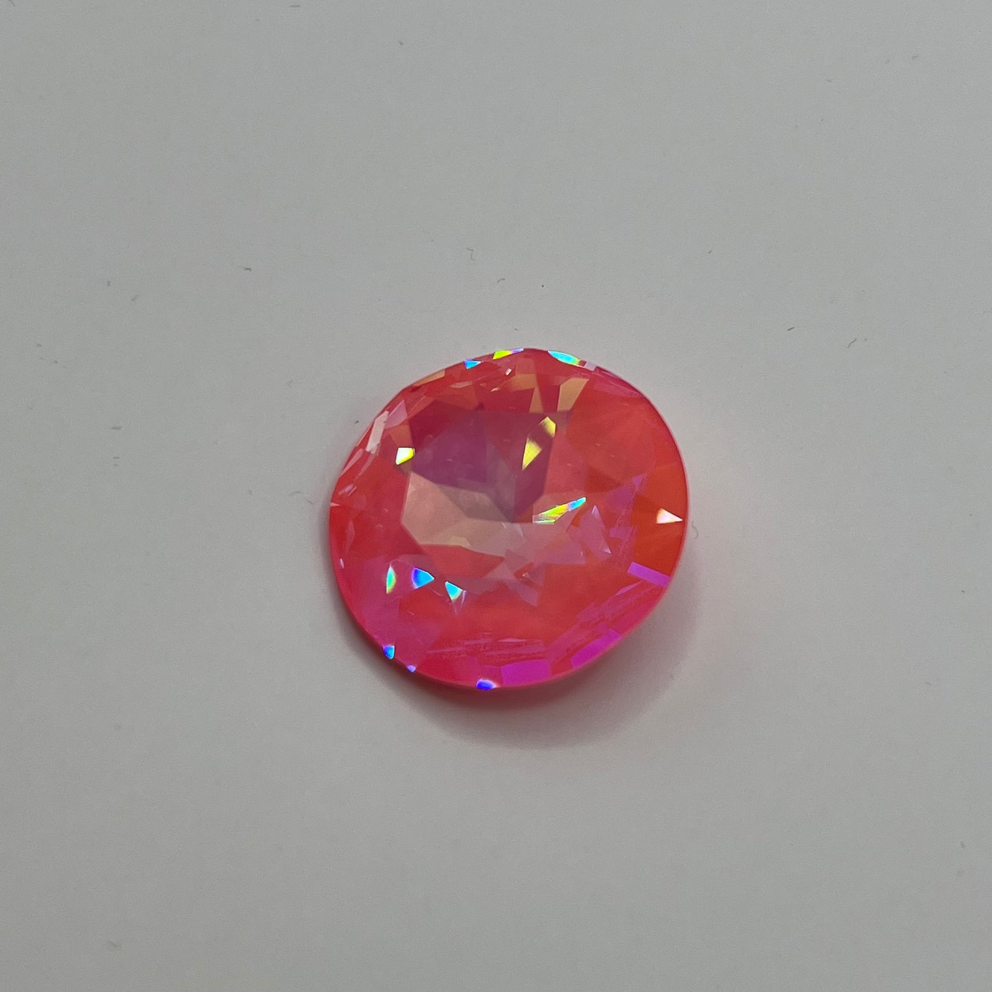 Swarovski 27MM Crystal Ultra Pink Coral AB - Custom Coated