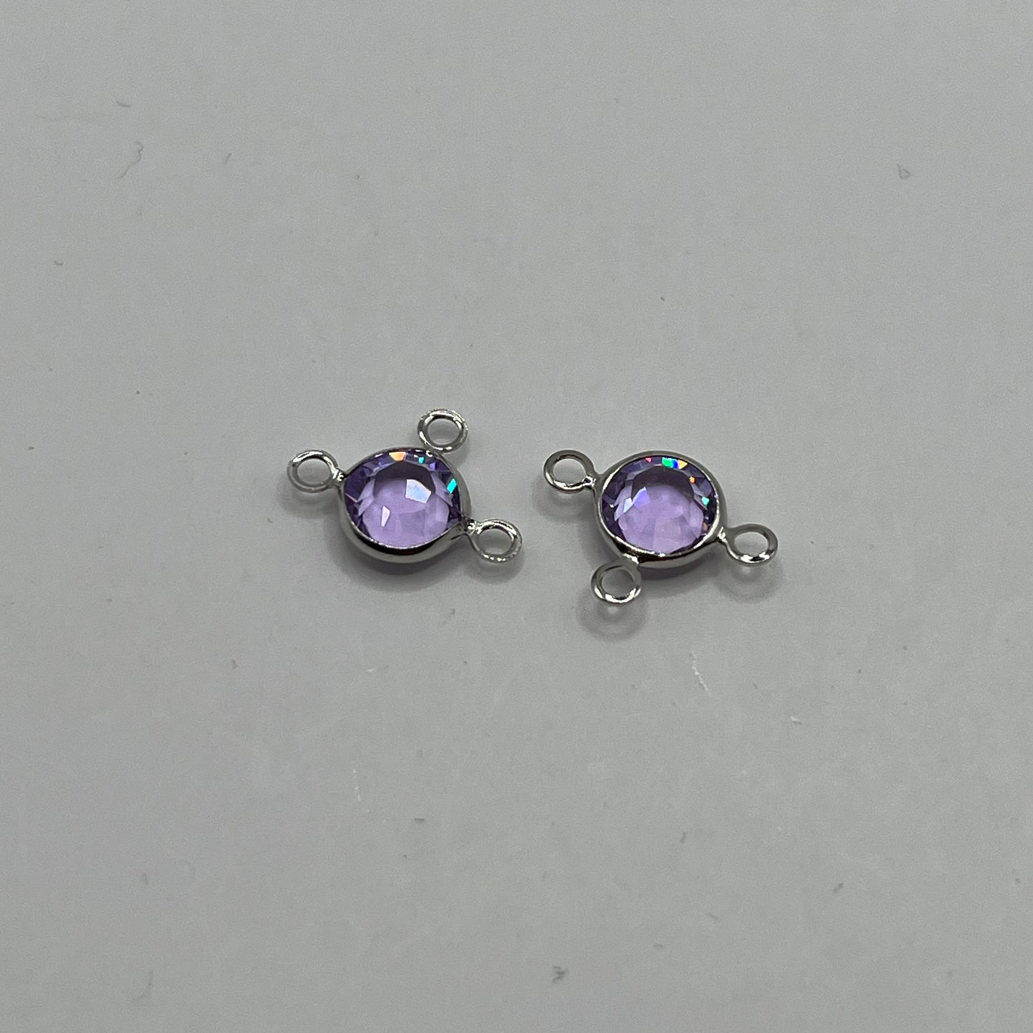 Swarovski Daisy Triple Loop Connector SS29 - Violet (2pcs)