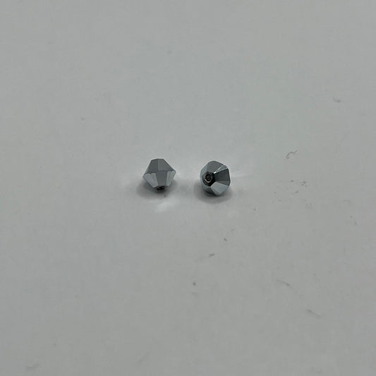 Swarovski 4MM Bicones - Crystal Comet Argent Light 2X(12pcs)