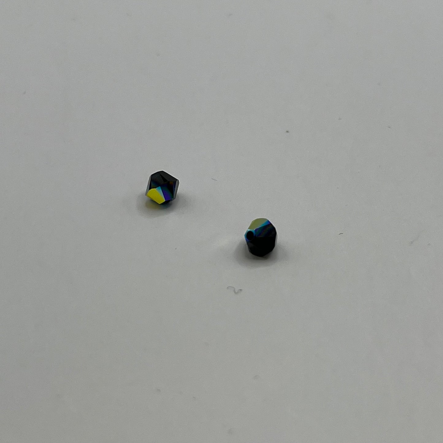Swarovski 4MM Bicones - Jet AB (12pcs)
