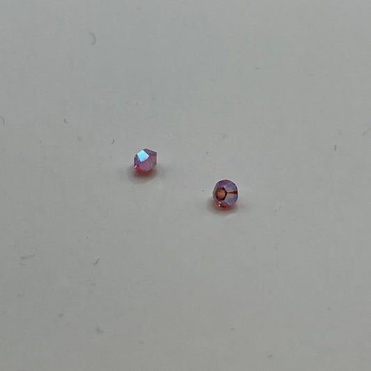 Swarovski 3MM Bicones - Padparadscha AB2X (24pcs)