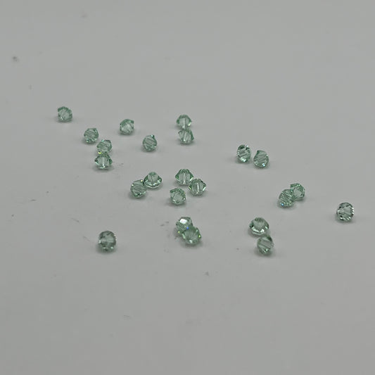Swarovski 3MM Bicones - Chrysolite (24pcs)