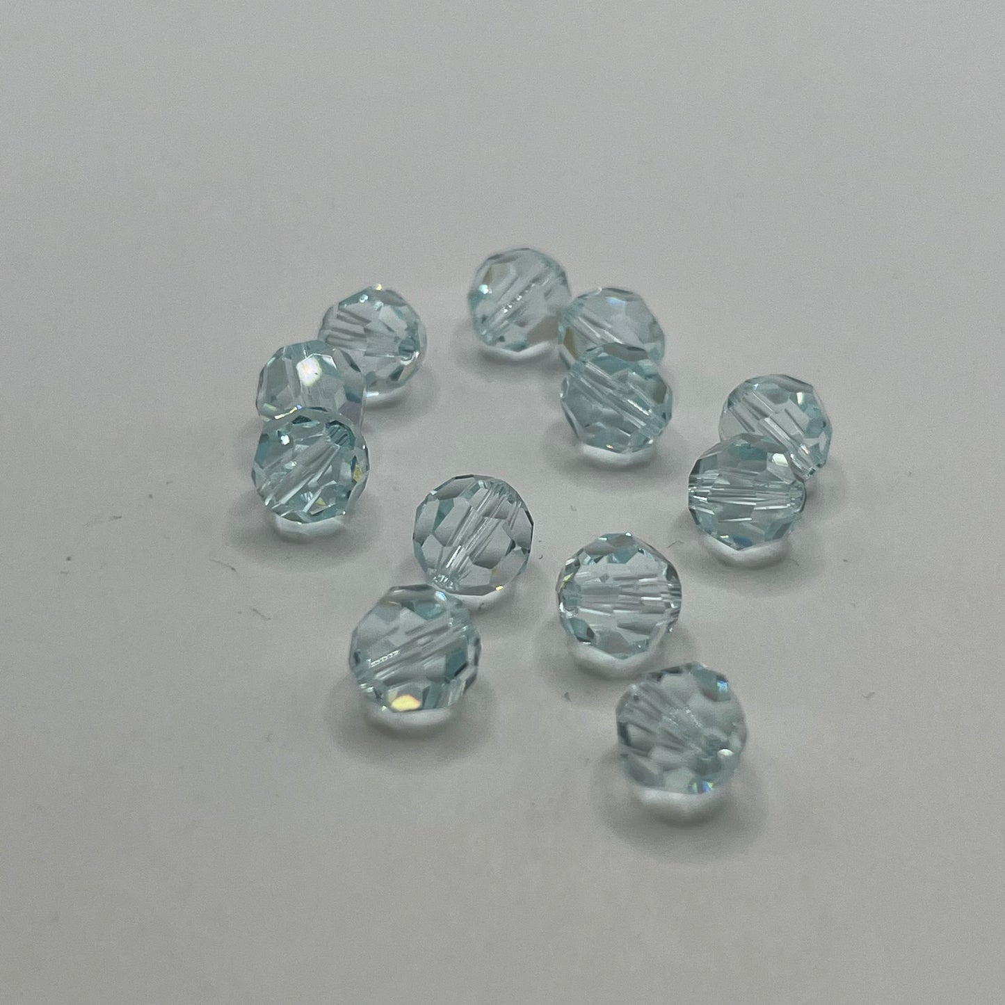 Swarovski 8MM Round Faceted A5000 - Light Azore  (12pcs)