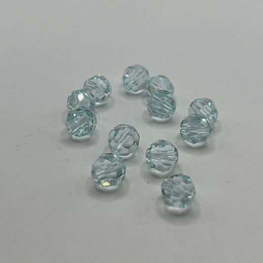 Swarovski 8MM Round Faceted A5000 - Light Azore  (12pcs)