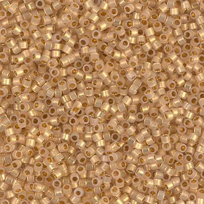 DB0230 - 24K Lined / Cream Opal - 11/0