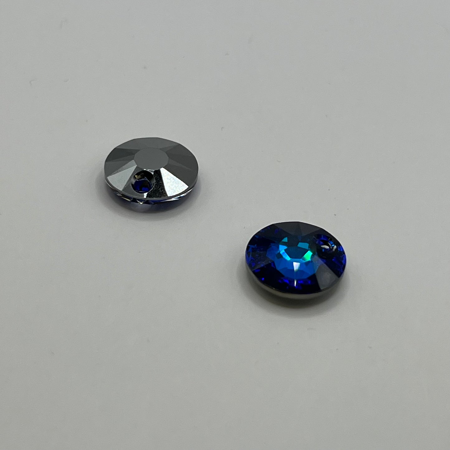 Swarovski 12MM Sun Pendant - Bermuda Blue (2pcs)