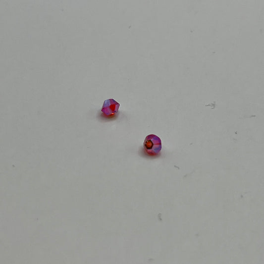 Swarovski 3MM Bicones - Hyacinth AB2X (24pcs)