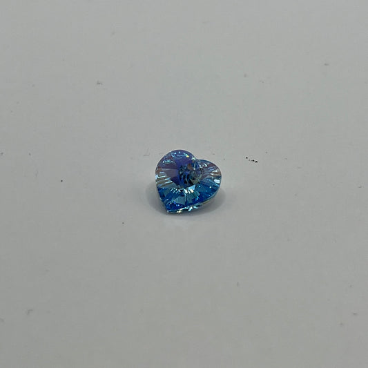 Swarovski 10MM Heart Pendant A6228 - Aqua AB (4pcs)