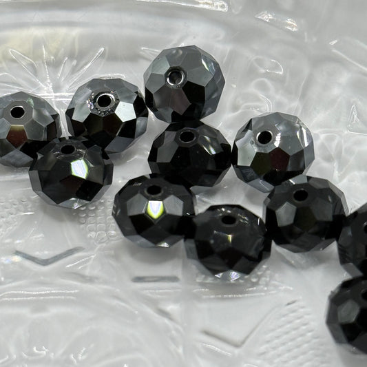 Swarovski Brio - 8MM - Jet Hematite (12pcs)