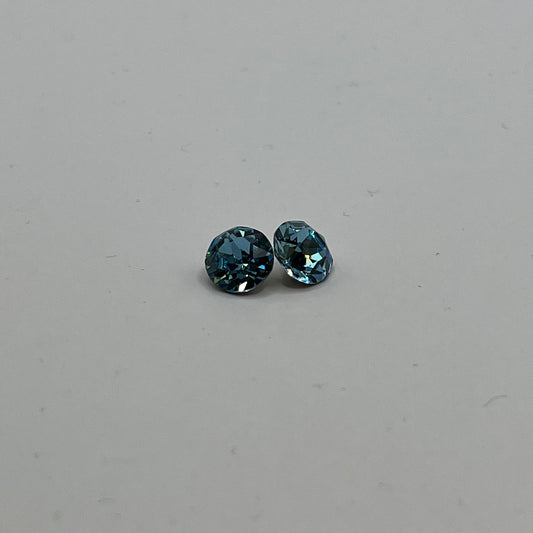 Swarovski 8MM Xirius Chaton A1088 - Aquamarine (4pcs)