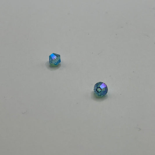 Swarovski 4MM Bicones - Light Turquoise AB2X (12pcs)