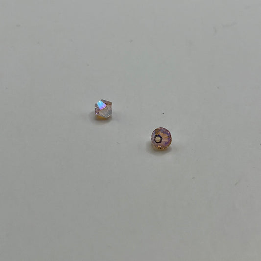 Swarovski 4MM Bicones - Light Peach AB2X (12pcs)
