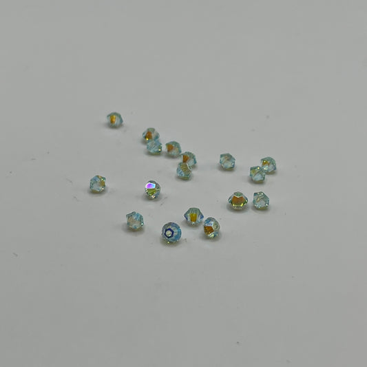 Swarovski 3MM Bicones - Chrysolite AB2X (24pcs)