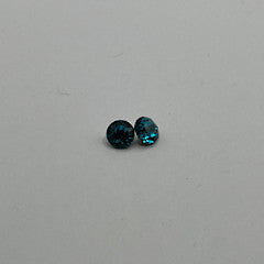 Austrian Crystal 6MM Chaton A1088 - Blue Zircon (4pcs)