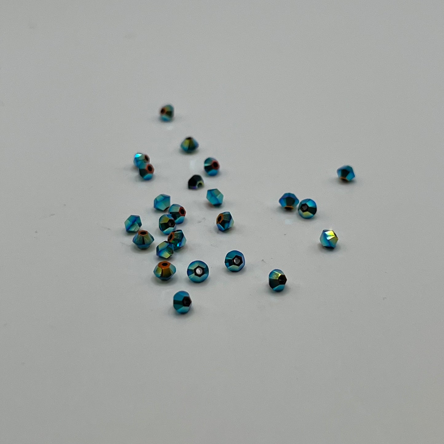 Swarovski 3MM Bicones - Jet AB2X (24pcs)
