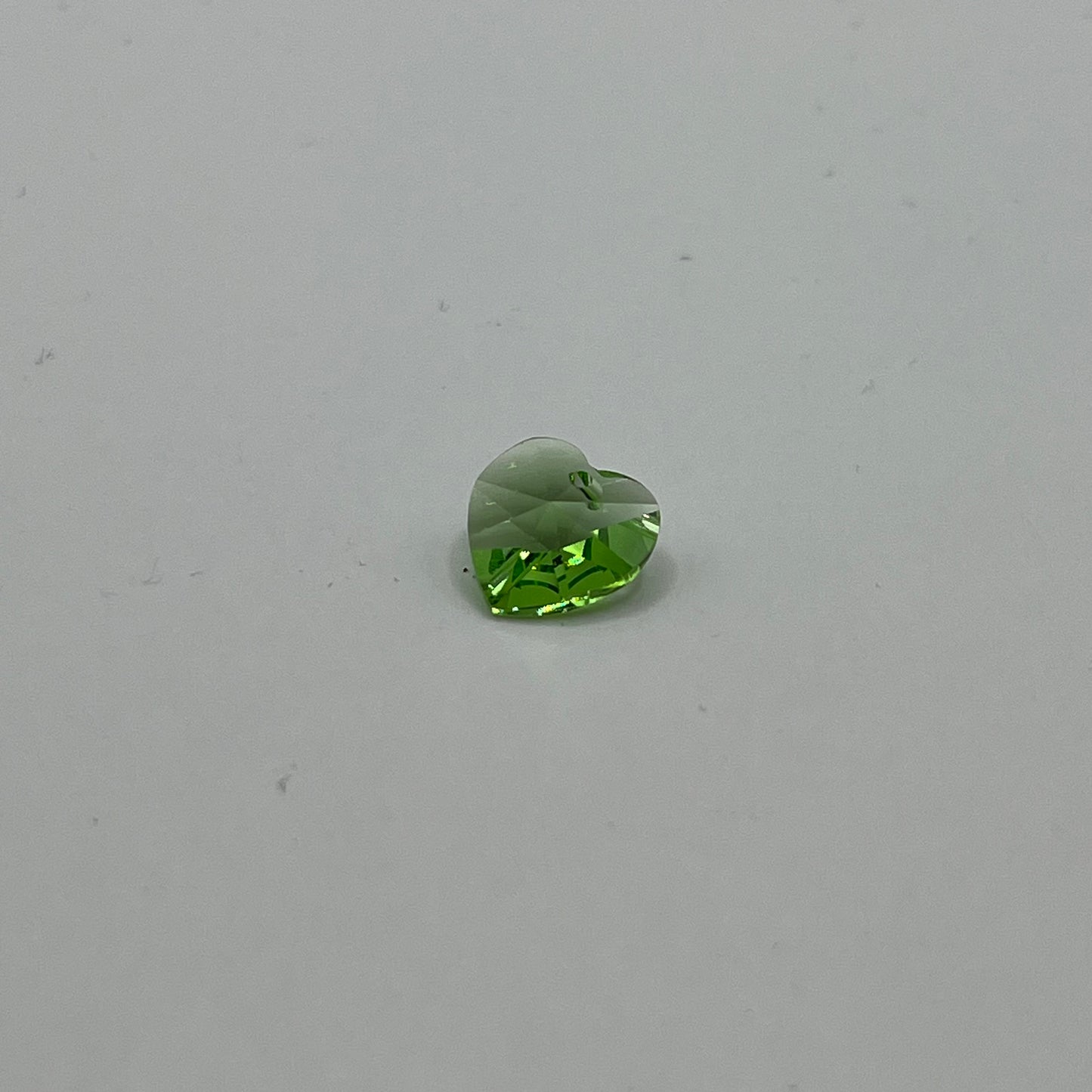 Swarovski 10MM Heart Pendant A6228 - Peridot (4pcs)