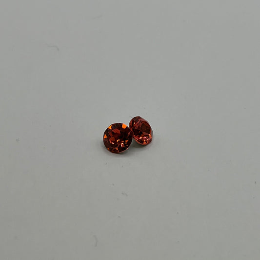 Swarovski 6MM Xirius Chaton A1088 - Padparadscha (4pcs)